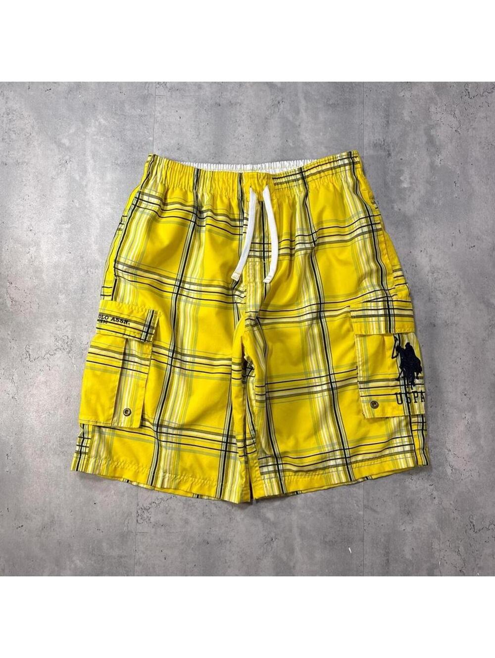 Y2K U.S. Polo Assn Yellow Board Surf 00s Shorts